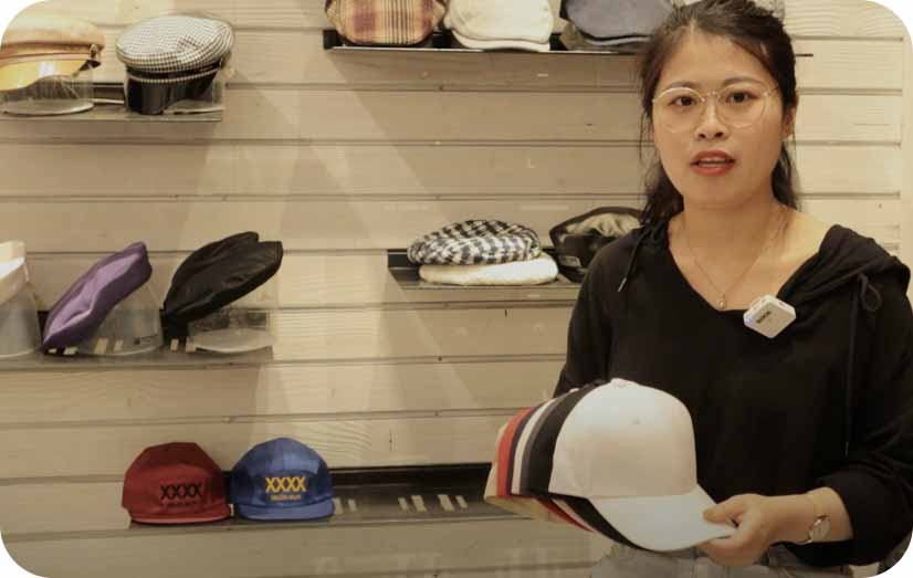 Display Video of Custom Fishing Bucket Hats with String