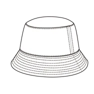 flat top bucket hat