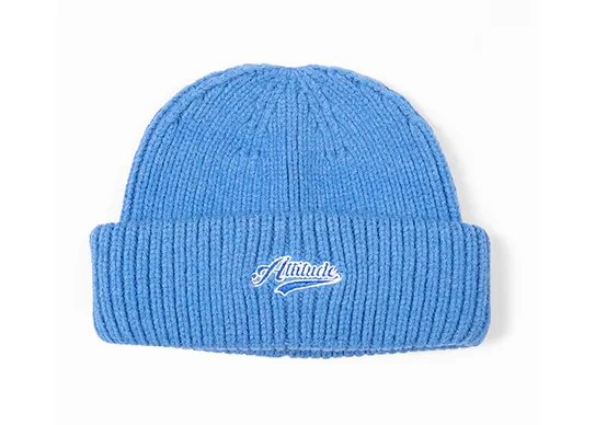 blue fisherman beanie