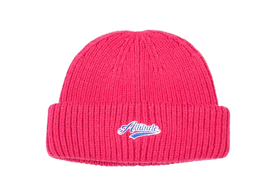 peach fisherman beanie