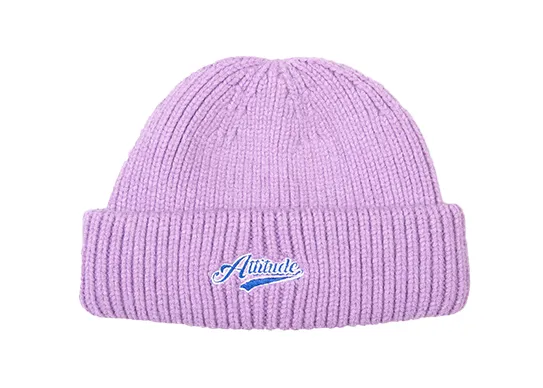 purple fisherman beanie