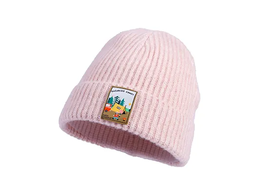 pink baby beanie