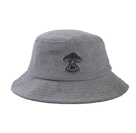 embroidery terry bucket hat