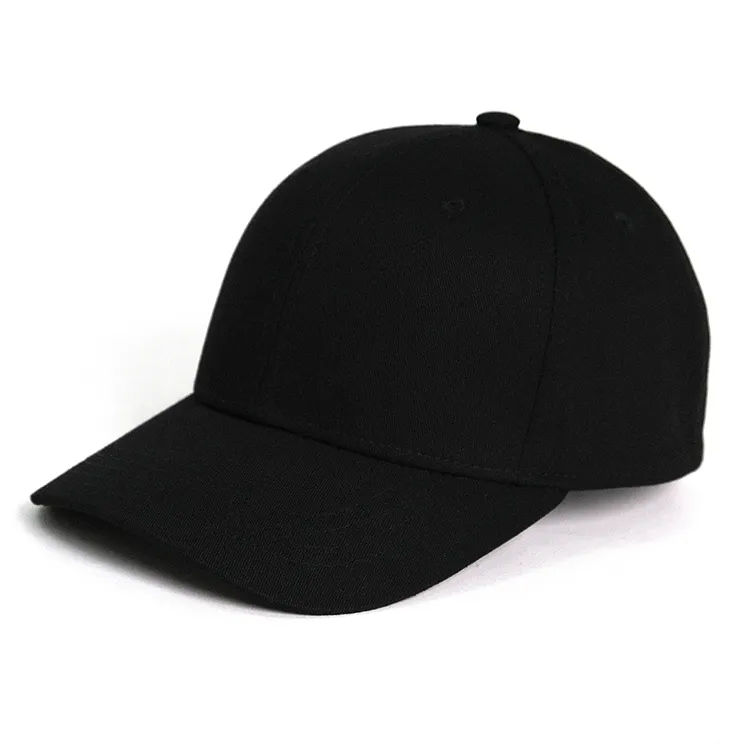 black cotton baseball cap