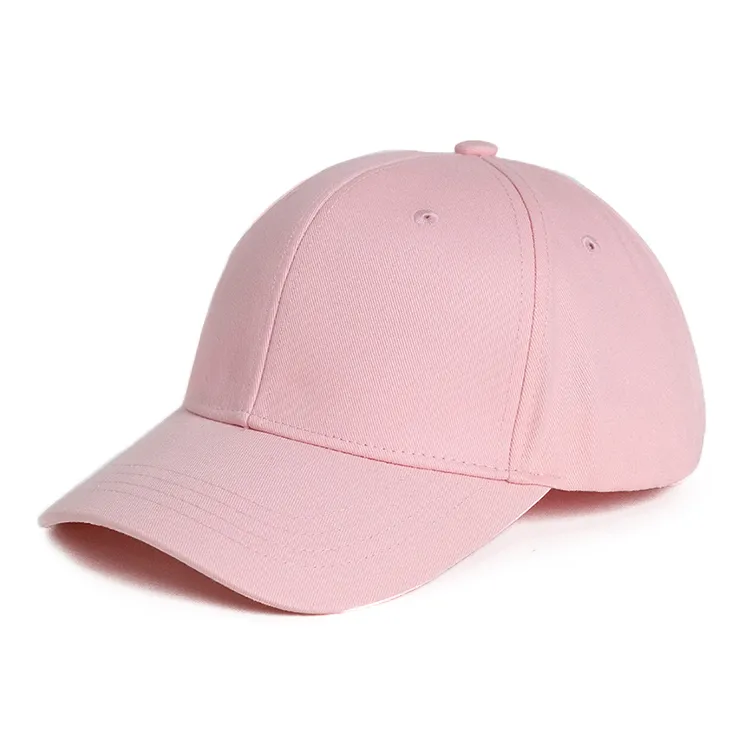 pink cotton baseball cap