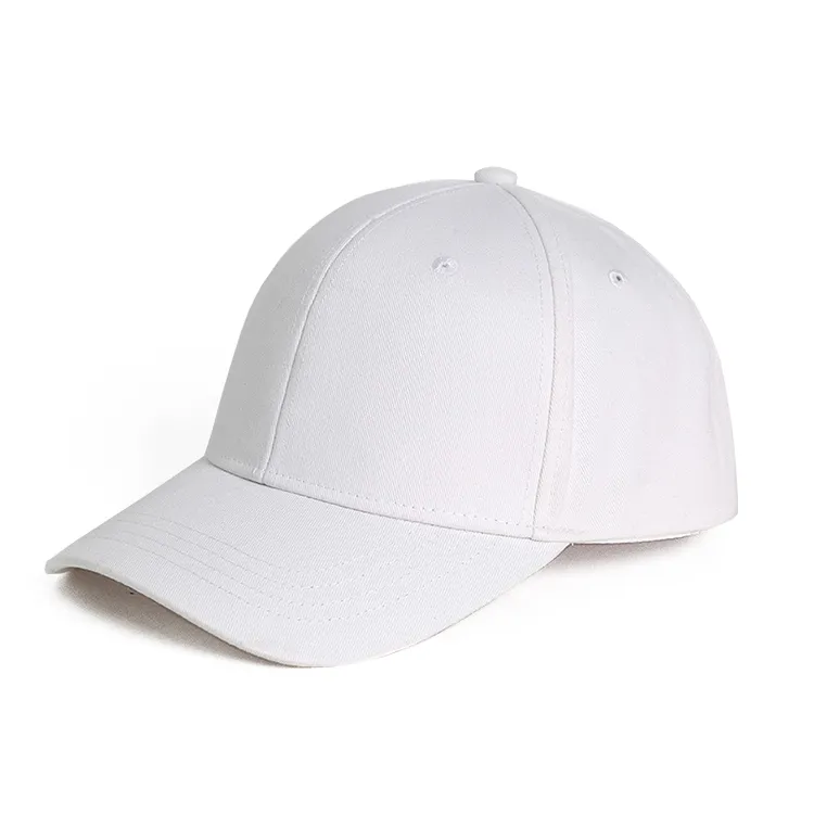 white cotton baseball cap