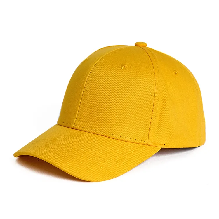 yellow cotton baseball cap