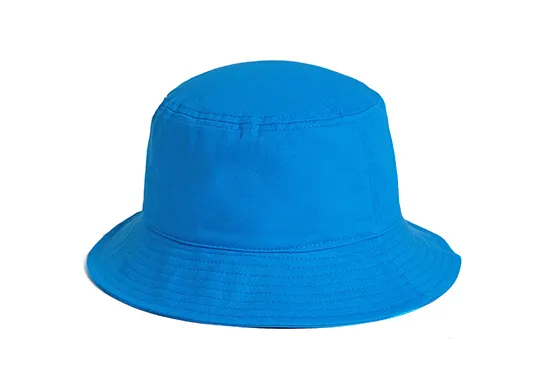 blue bucket hat