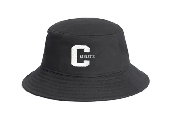 personalised black bucket hats