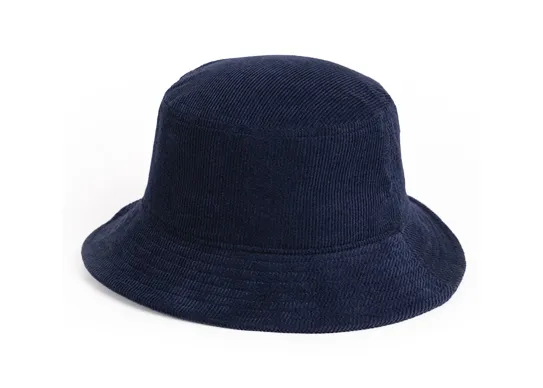 navy corduroy bucket hat