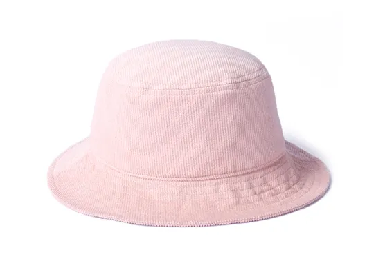 pink corduroy bucket hat