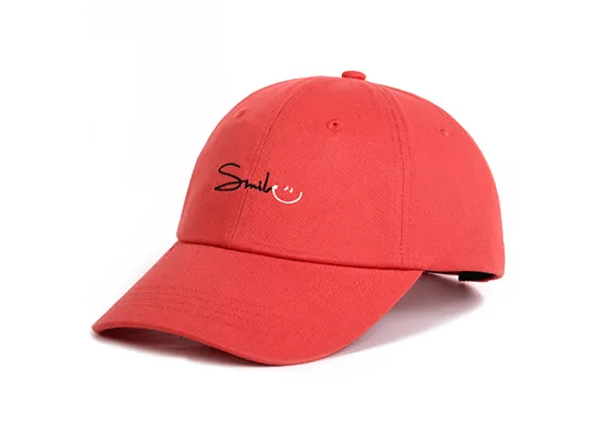 red dad hat