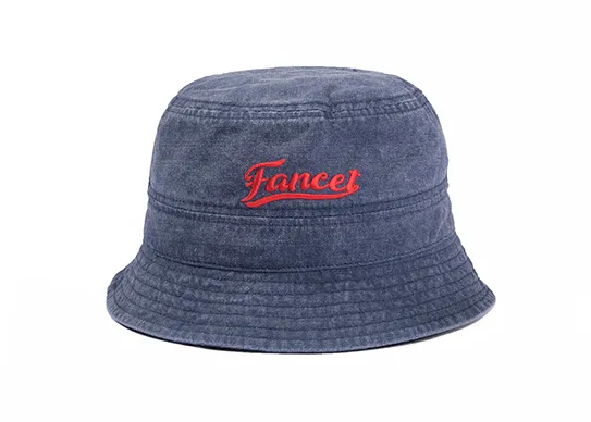 EMS Bucket Hat for Men Women Embroidered Washed Cotton Unisex Bucket Hats