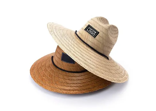 custom logo straw hats