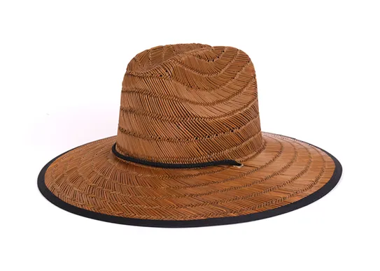 khaki lifeguard straw hat