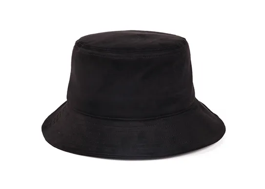 black suede bucket hat