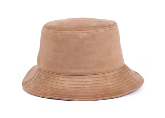 Suede Leather Bucket Hats Wholesale