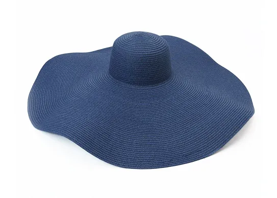 navy floppy hat