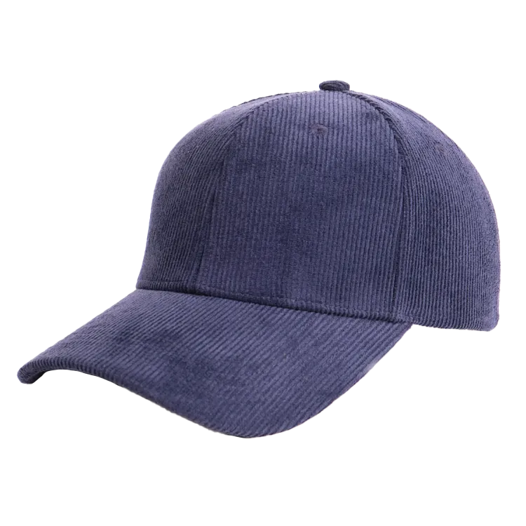 navy corduroy baseball cap