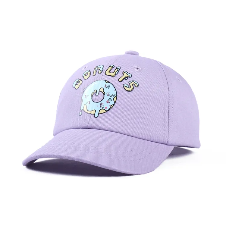 purple kids baseball cap