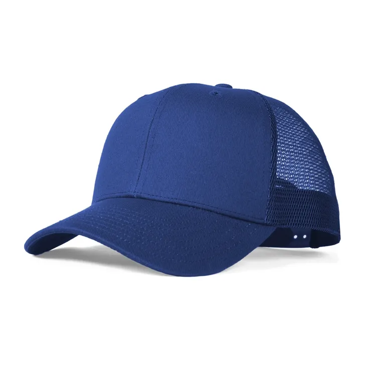 blue cotton trucker hat