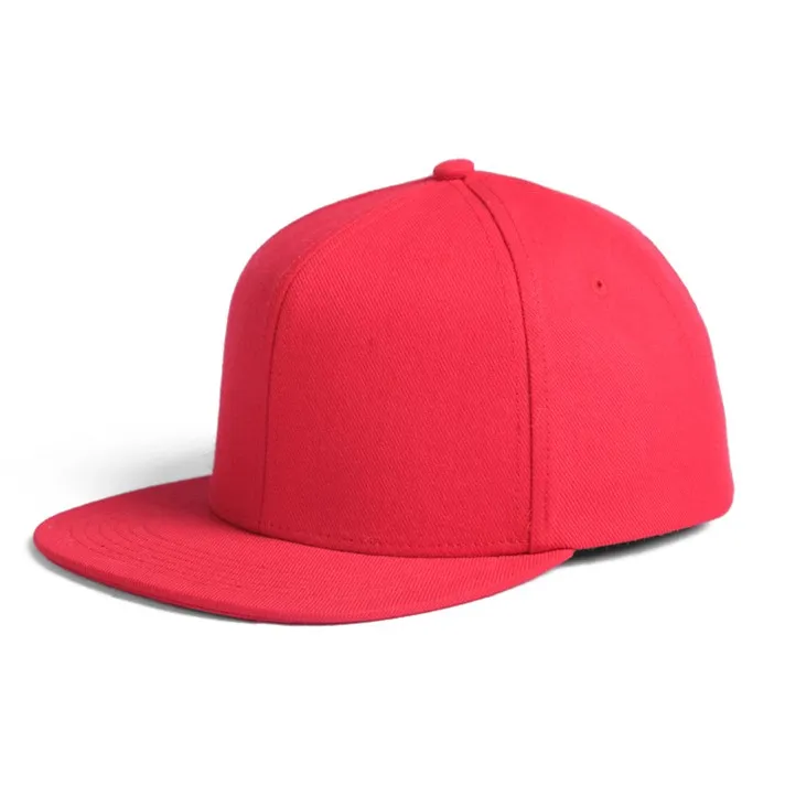 red fitted hat