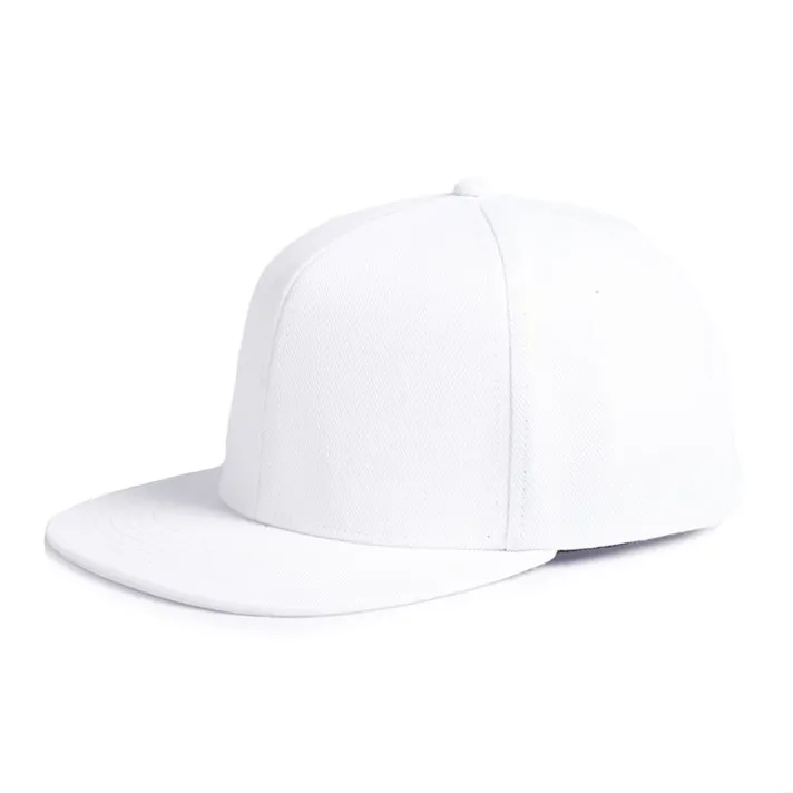 white fitted hat