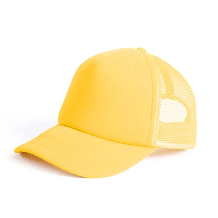 yellow foam trucker hat