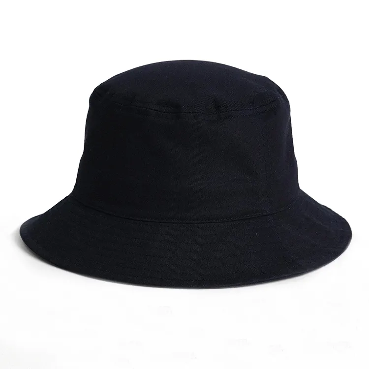 black bucket hat