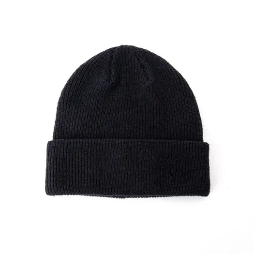 black cuffed beanie