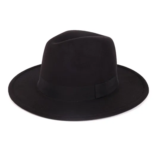 black felt hat