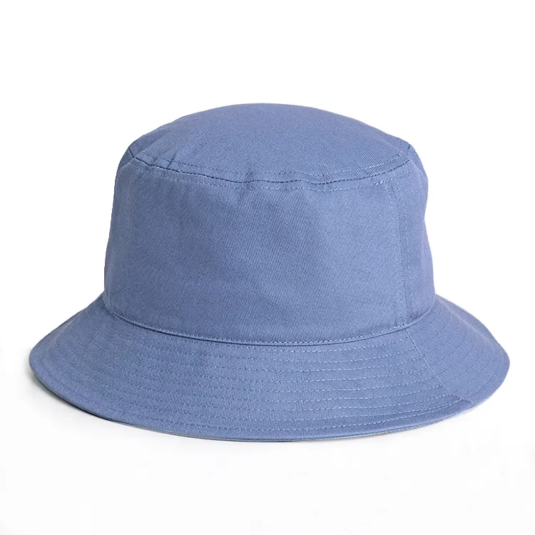 blue grey bucket hat