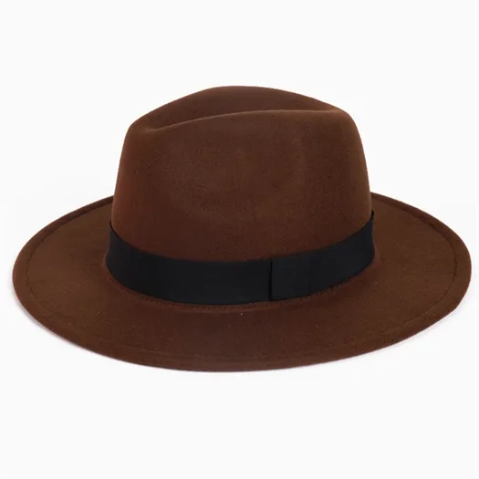 brown felt hat