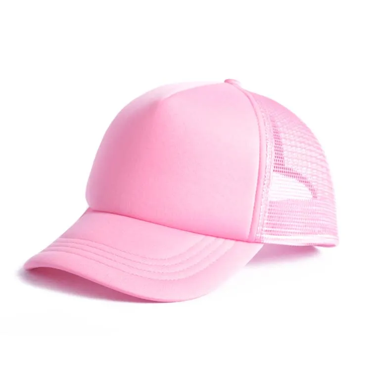 dark pink foam trucker hat