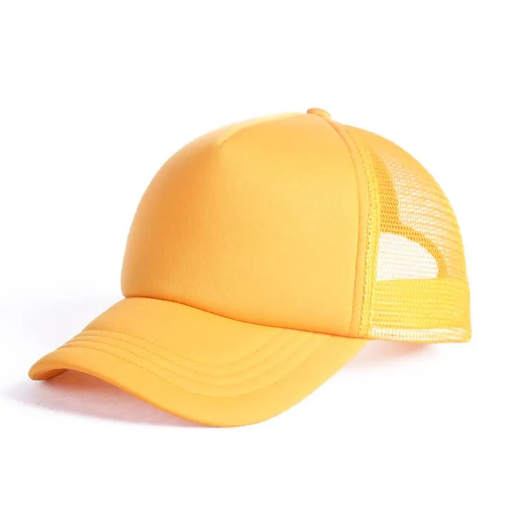 dark yellow foam trucker hat