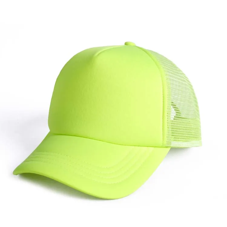 fyellow foam trucker hat