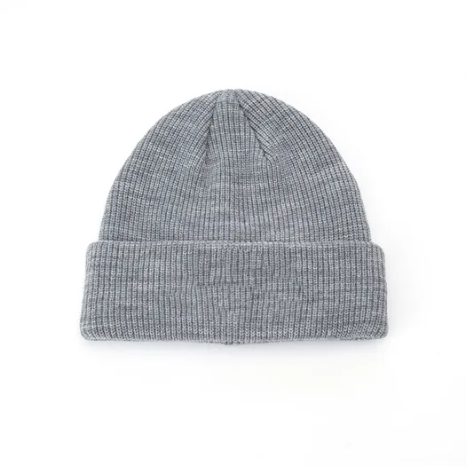 grey cuffed beanie