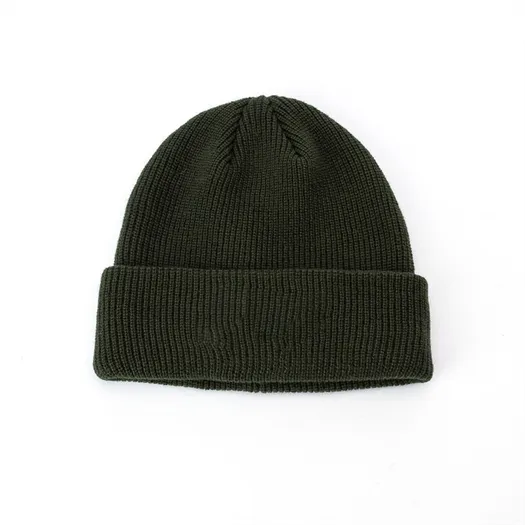 olive cuffed beanie