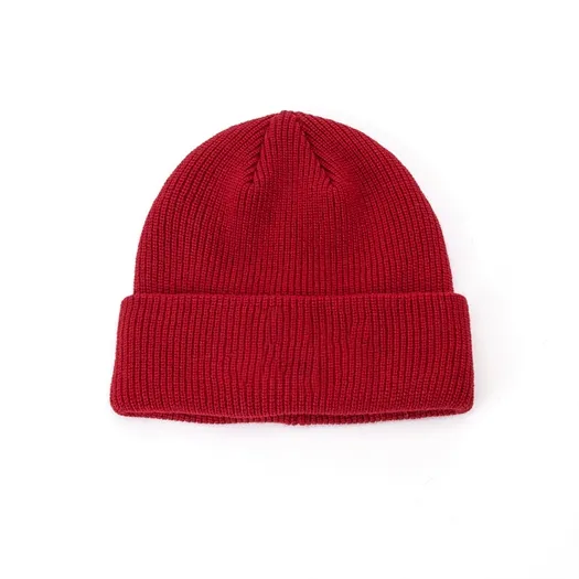 red cuffed beanie