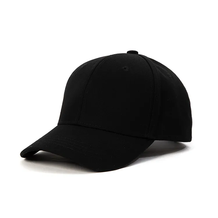 black recycled baseball cap
