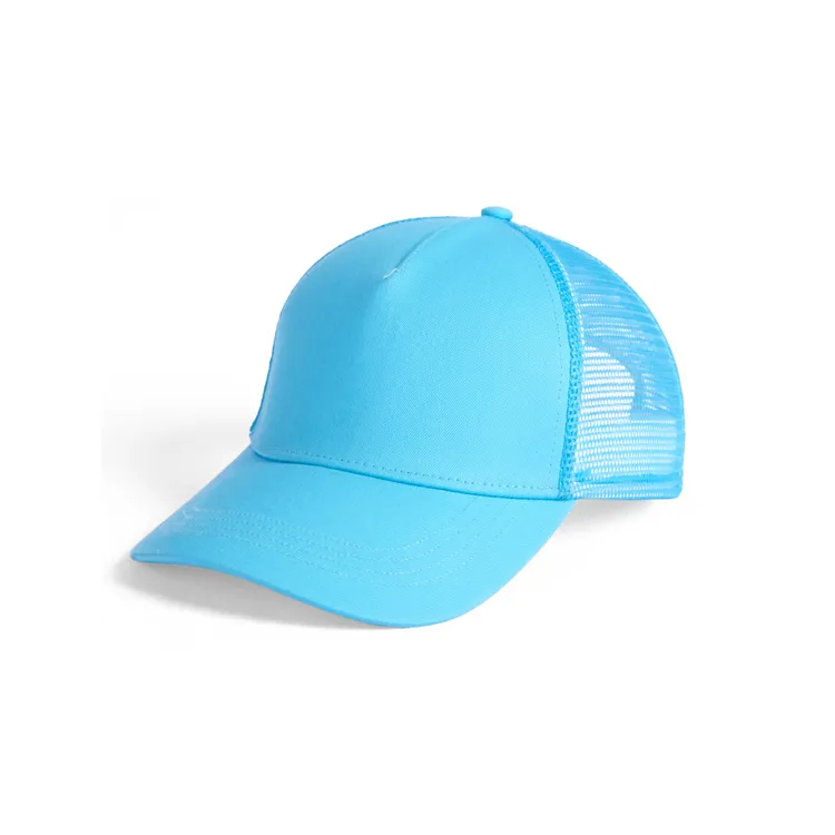 light blue 5 panel trucker hat