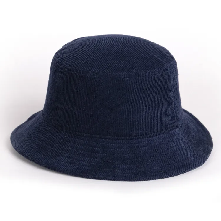 navy corduroy bucket hat