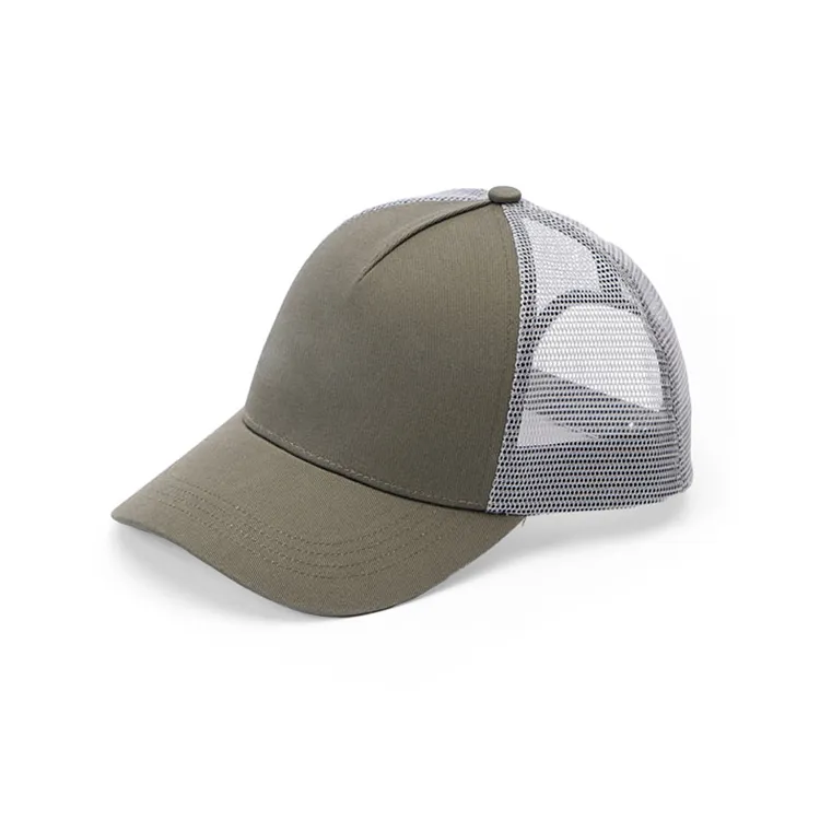 olive 5 panel trucker hat