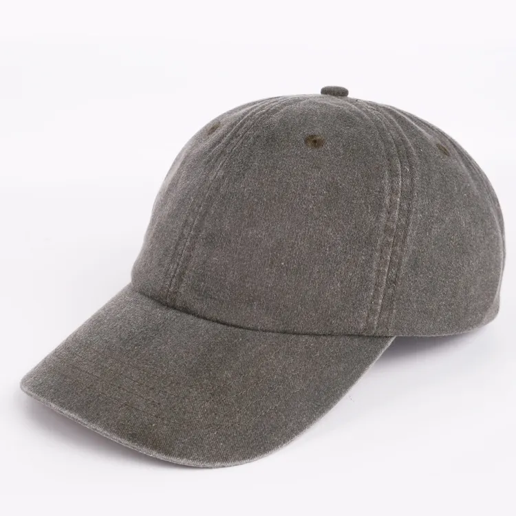 olive distressed dad hat