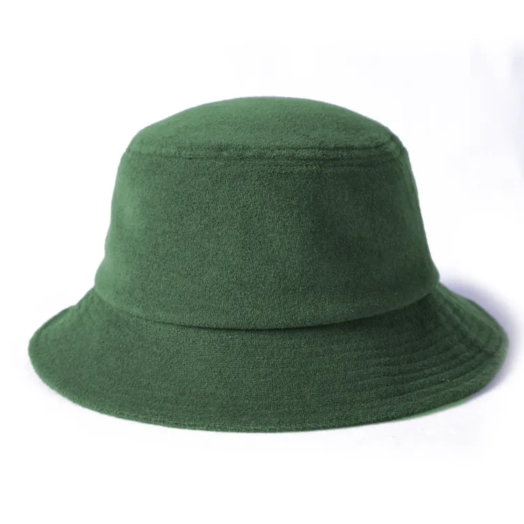 olive terry bucket hat