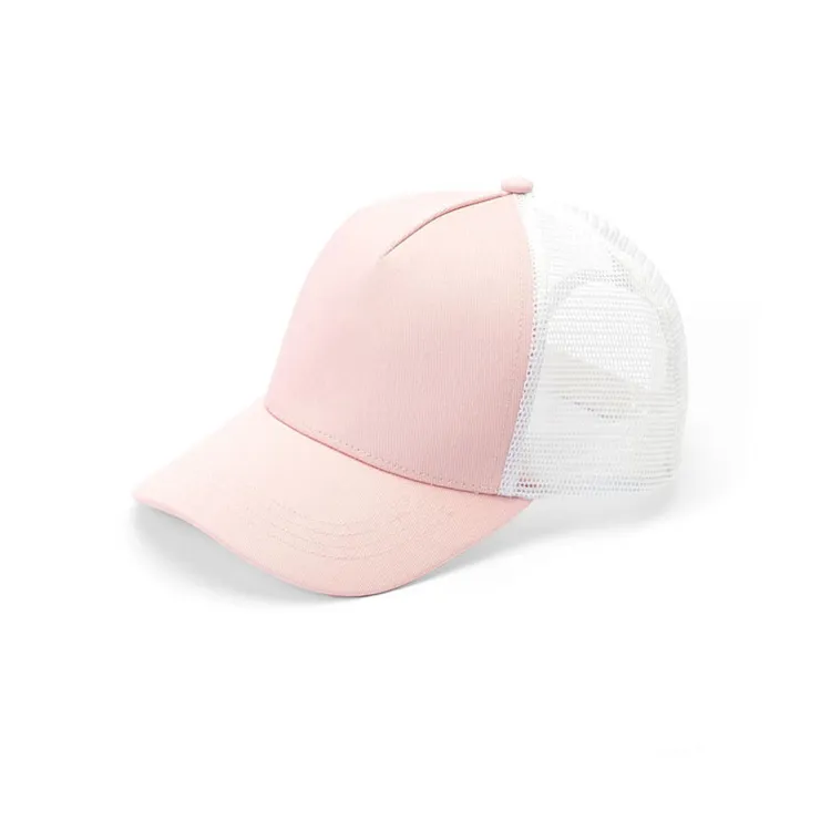 pink 5 panel trucker hat