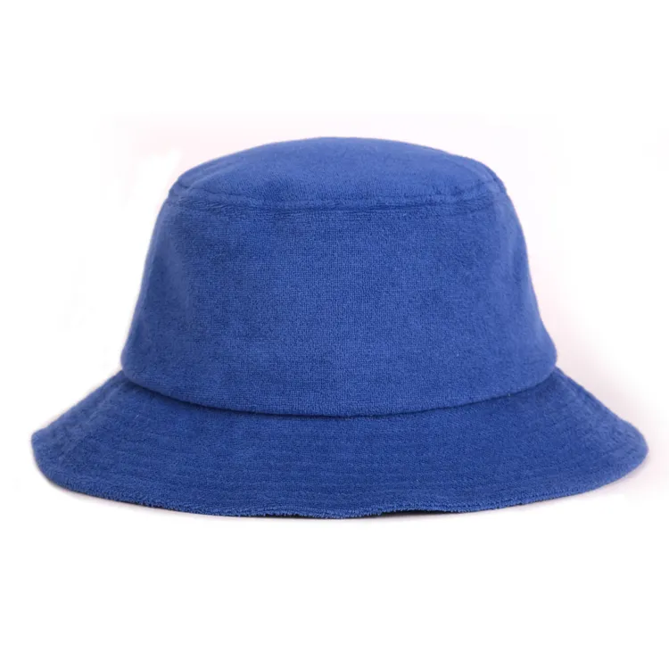 rblue terry bucket hat