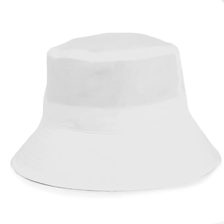white nylon bucket hat