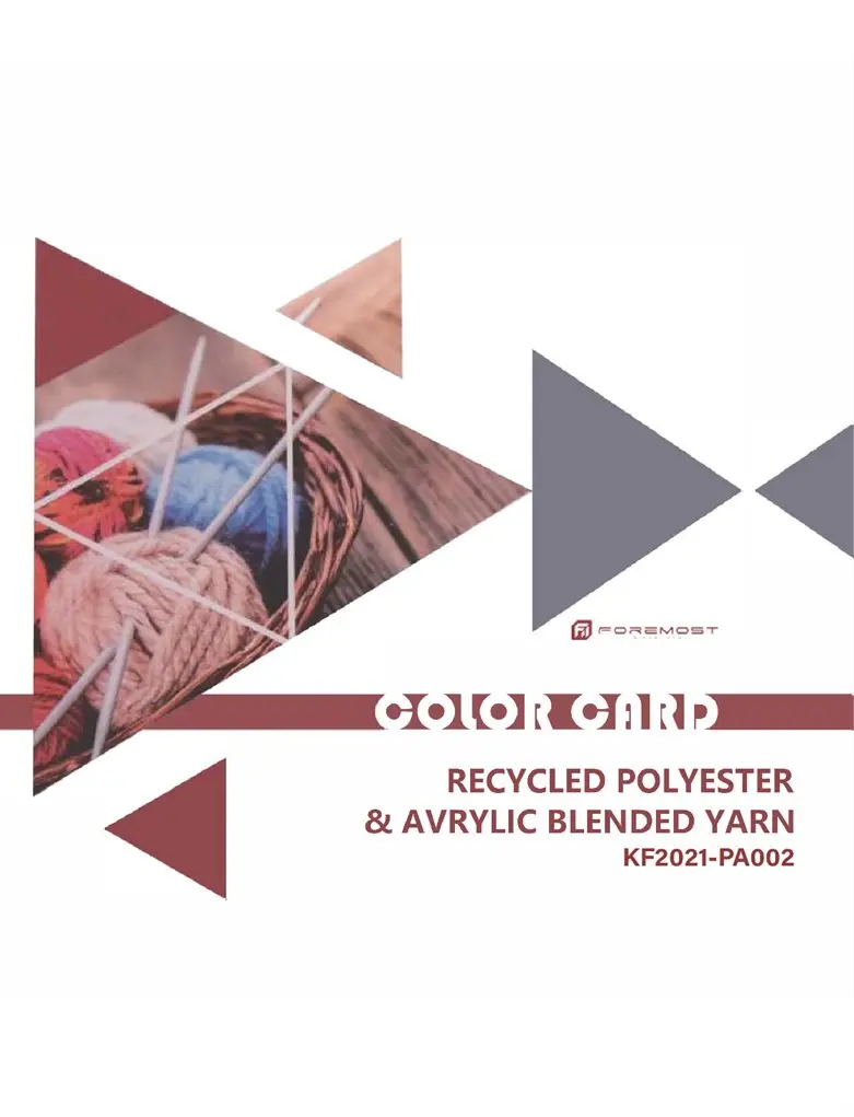 KF2021-PA002 Recycled Polyester&Acrylic Blended Yarn