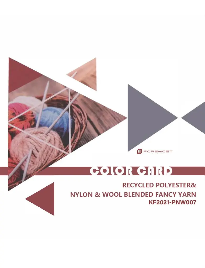 KF2021-PNW007 Recycled Polyester&Nylon&Wool Blended Fancy Yarn